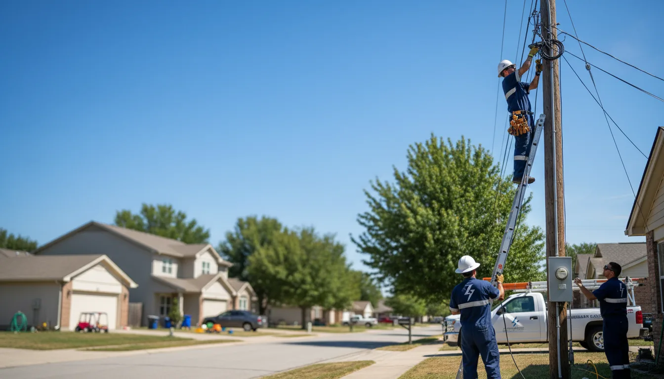 Residential electrician providing installation services in Ogema, WI